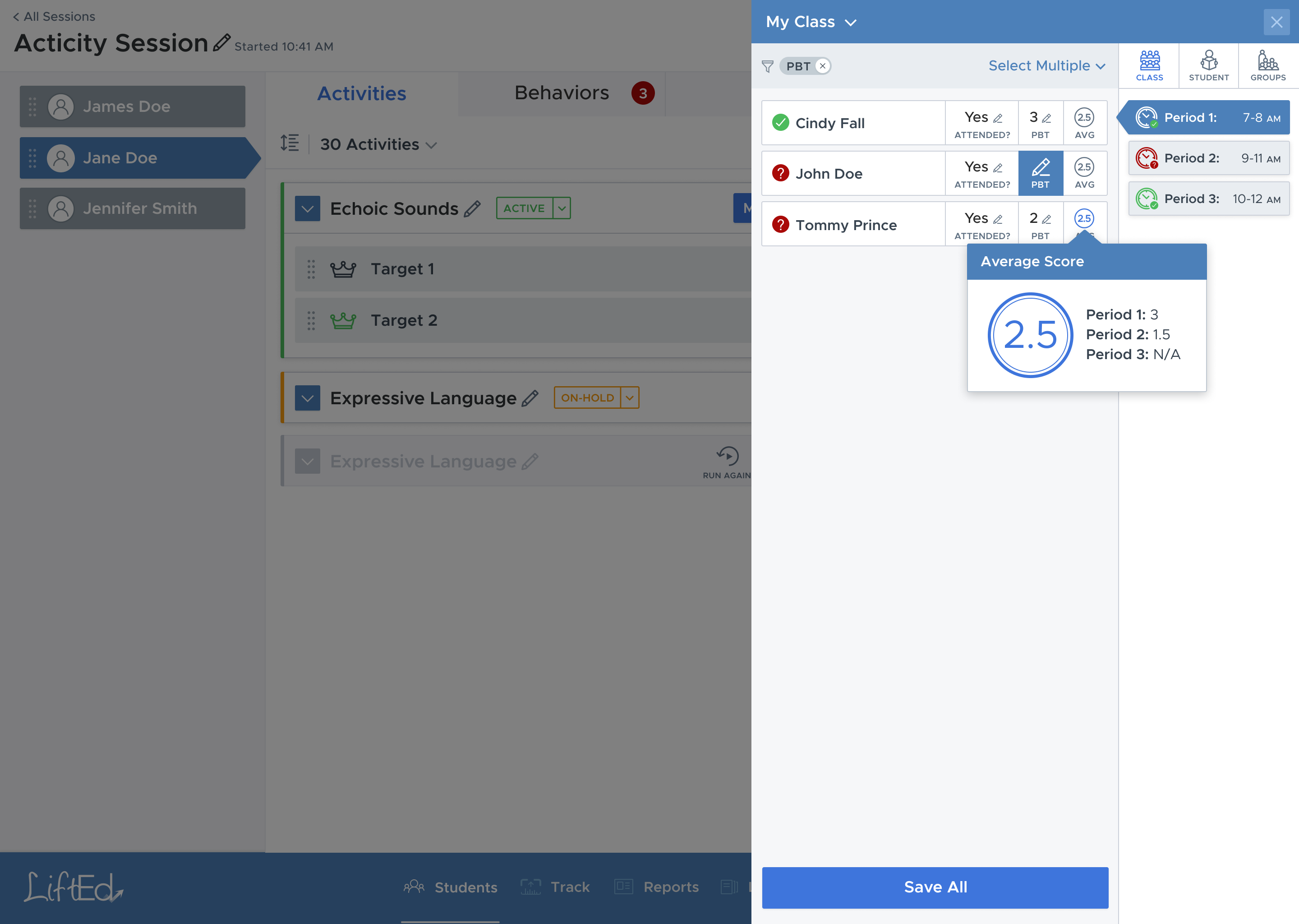 screenshot of LiftEd