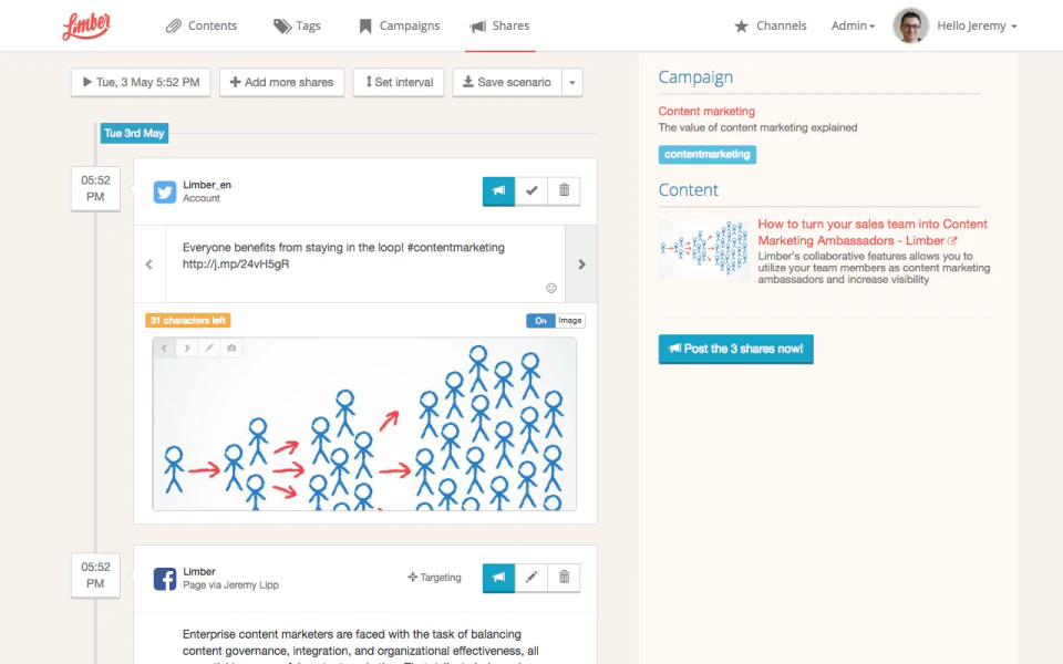 screenshot of Limber