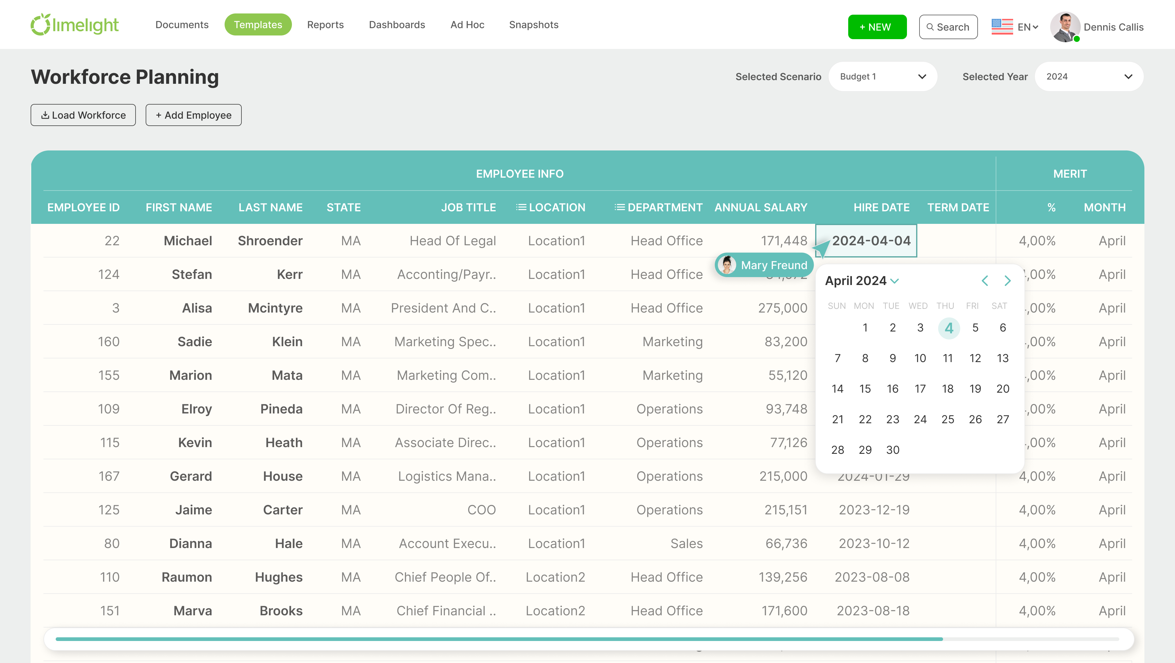 screenshot of Limelight