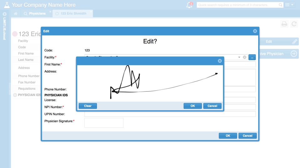 screenshot of LimitLIS