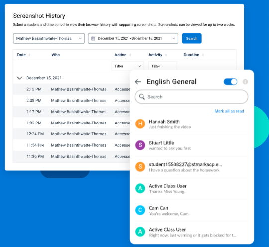 screenshot of Linewize