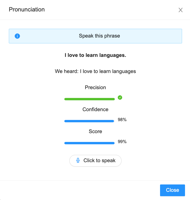 screenshot of Lingostar