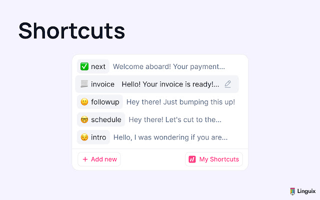 screenshot of Linguix