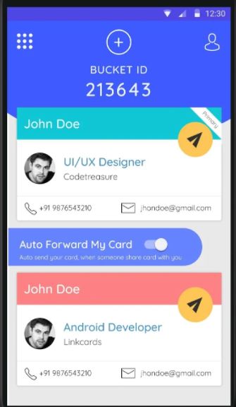 screenshot of Linkcards