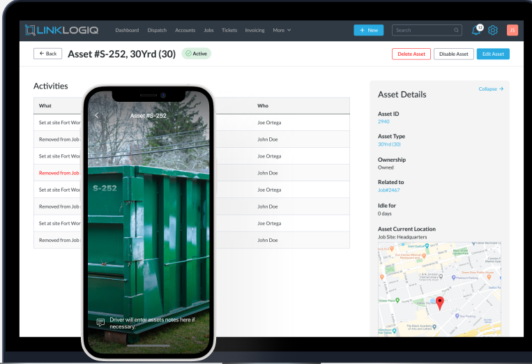 screenshot of Linklogiq