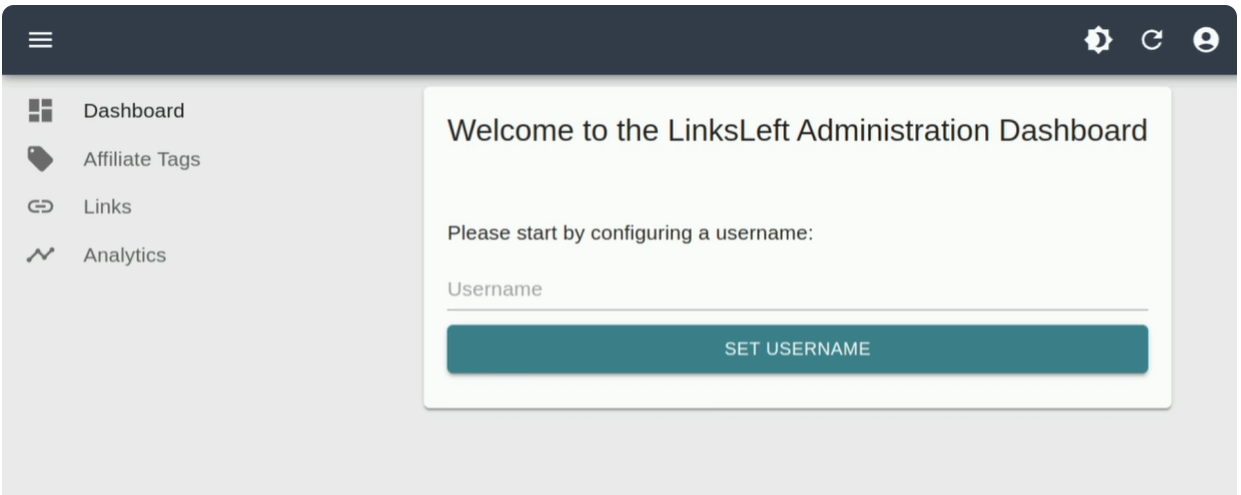 screenshot of LinksLeft