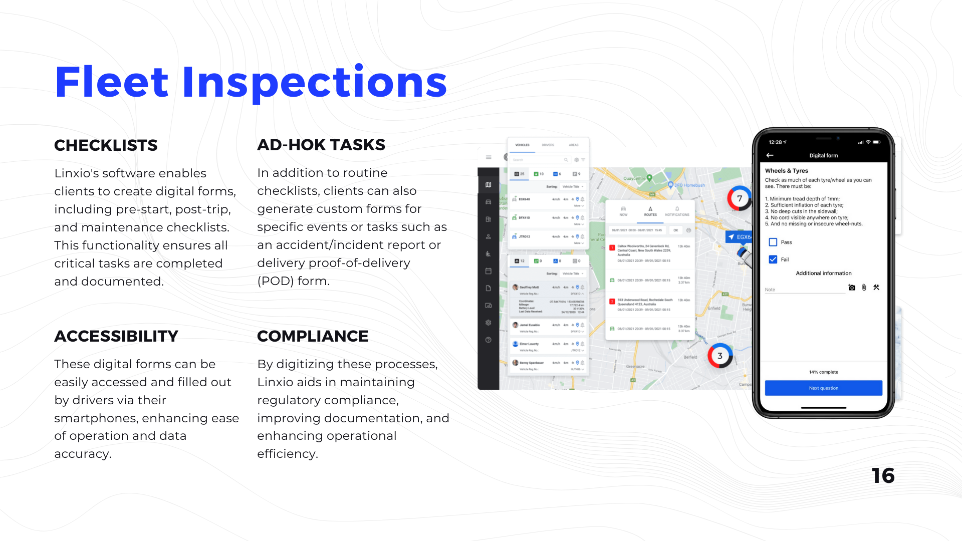 screenshot of Linxio