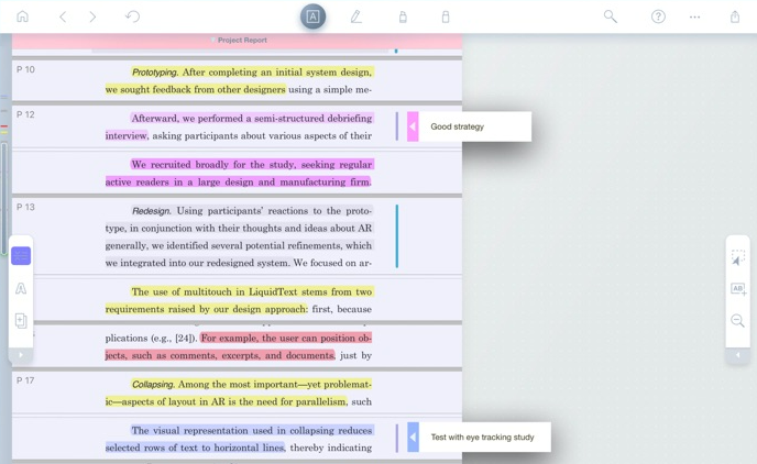screenshot of LiquidText