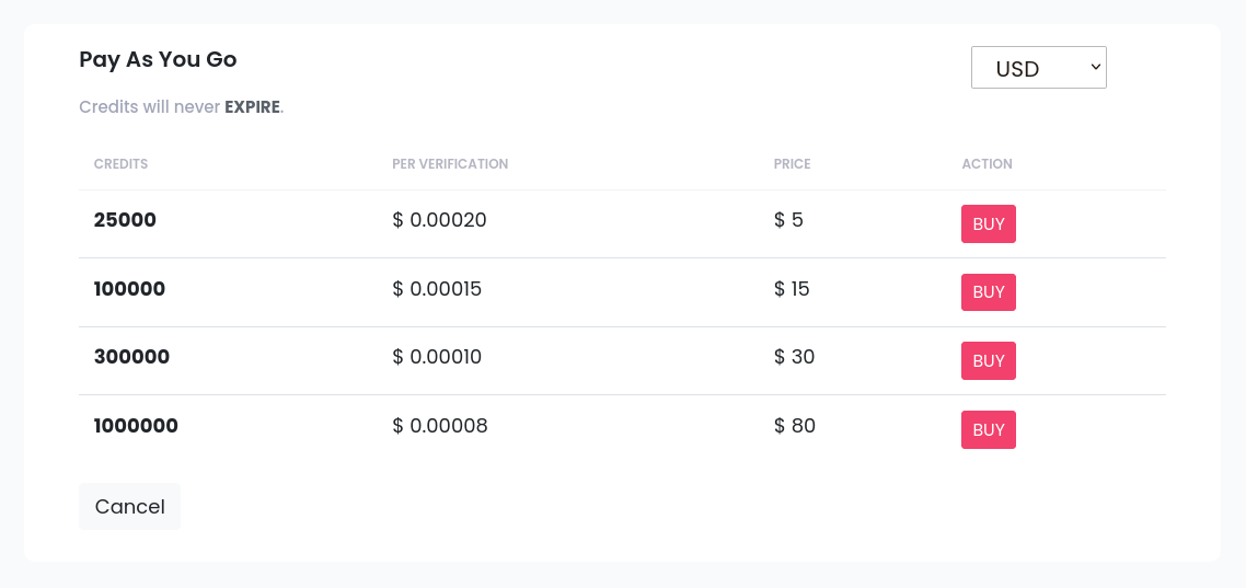 screenshot of ListClean