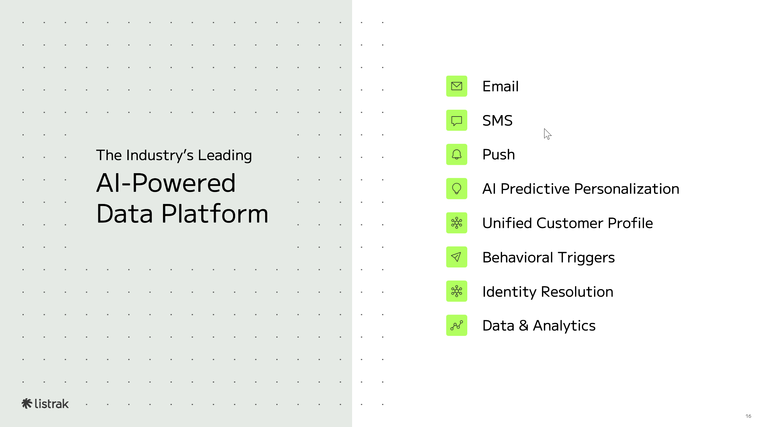 screenshot of Listrak