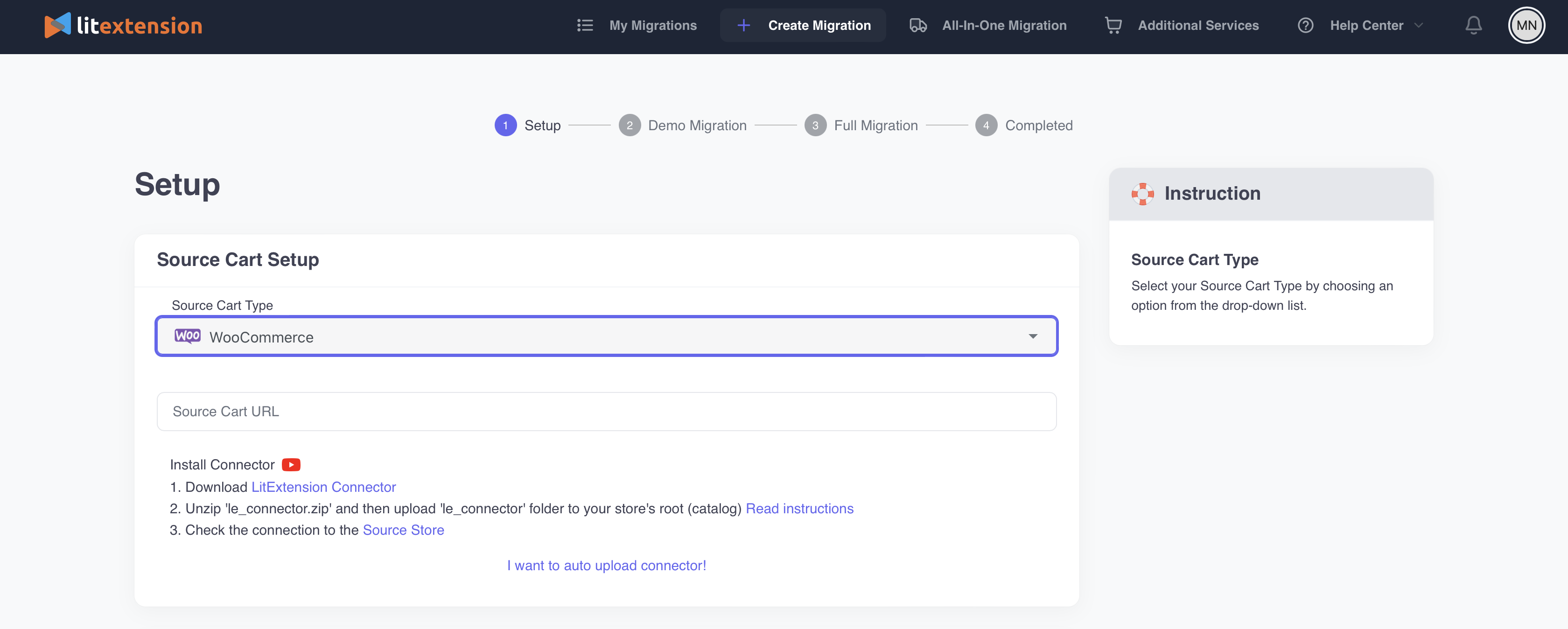 screenshot of LitExtension