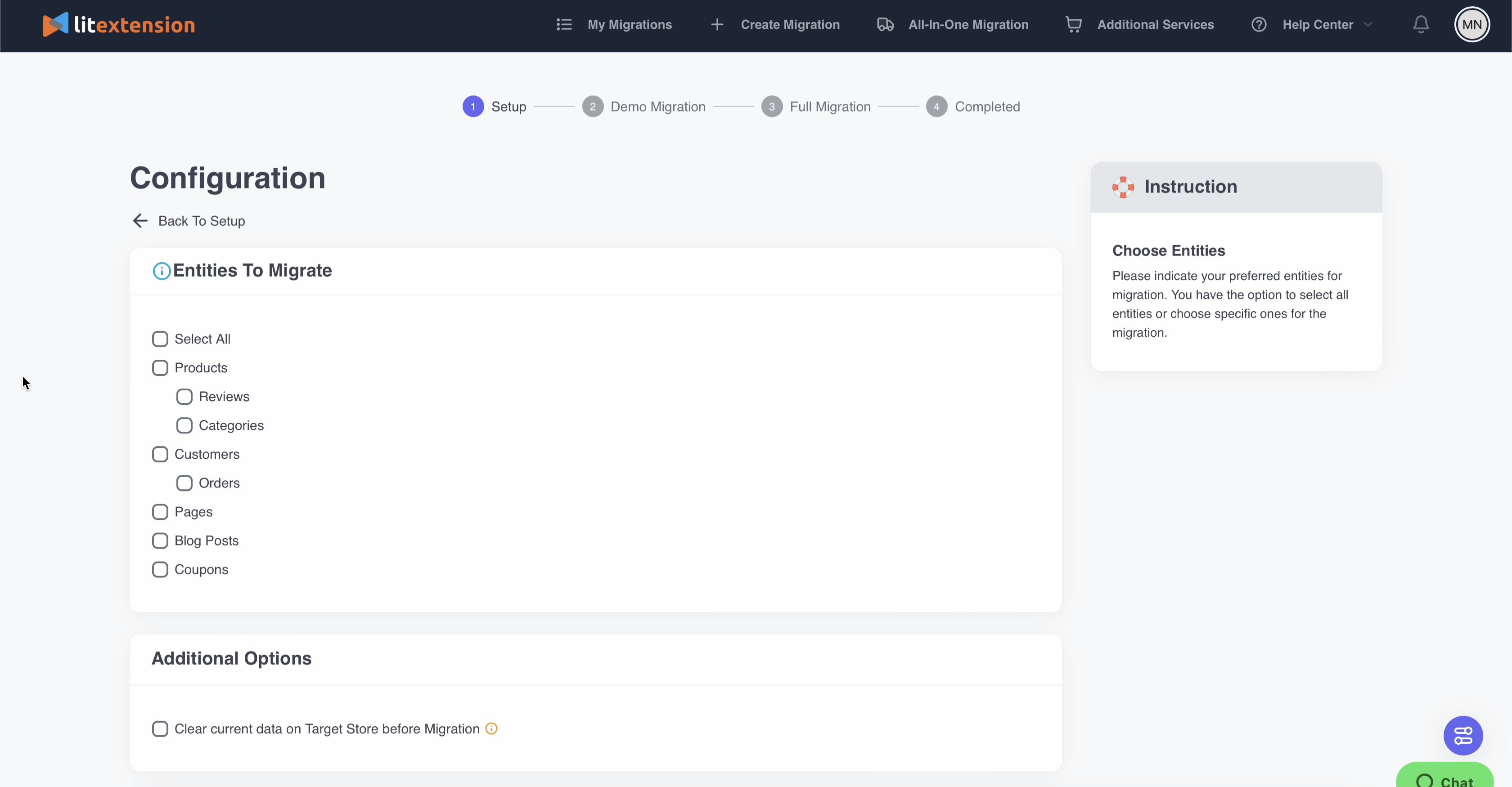 screenshot of LitExtension