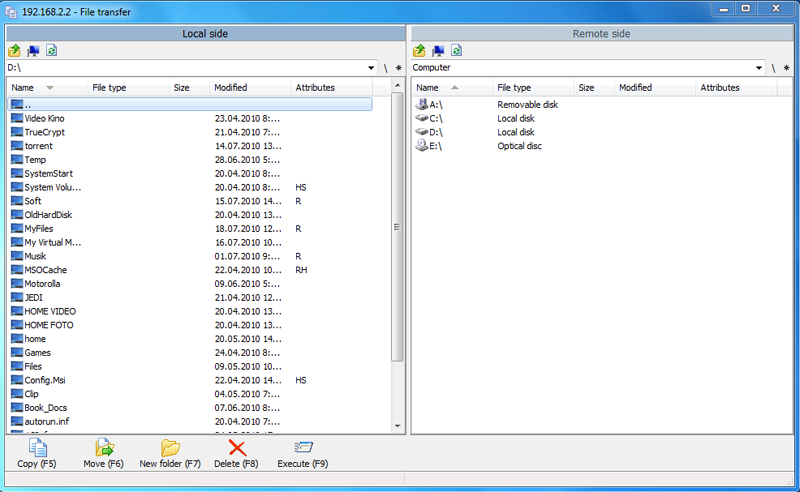 screenshot of LiteManager