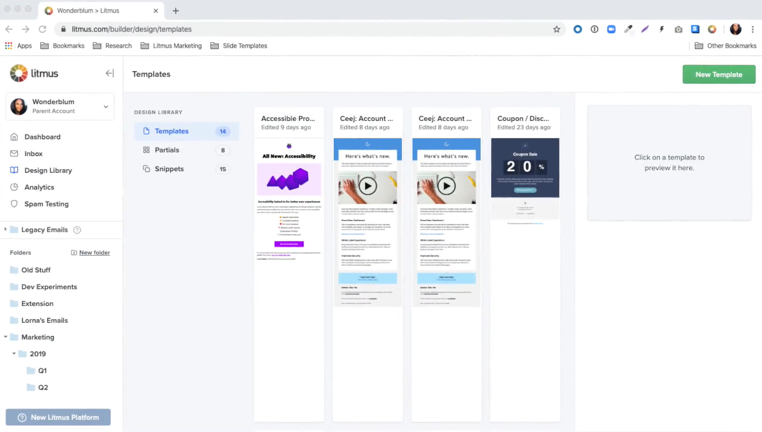 screenshot of Litmus