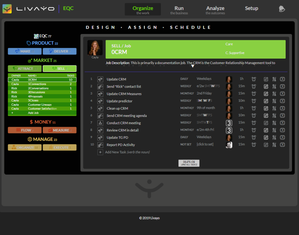 screenshot of Livayo