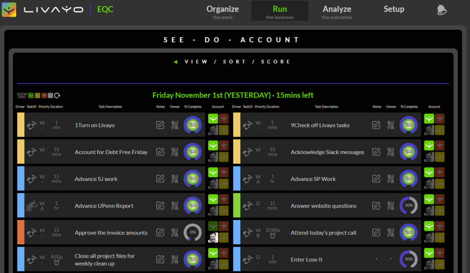 screenshot of Livayo