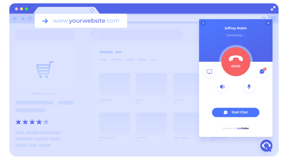 screenshot of LiveCaller