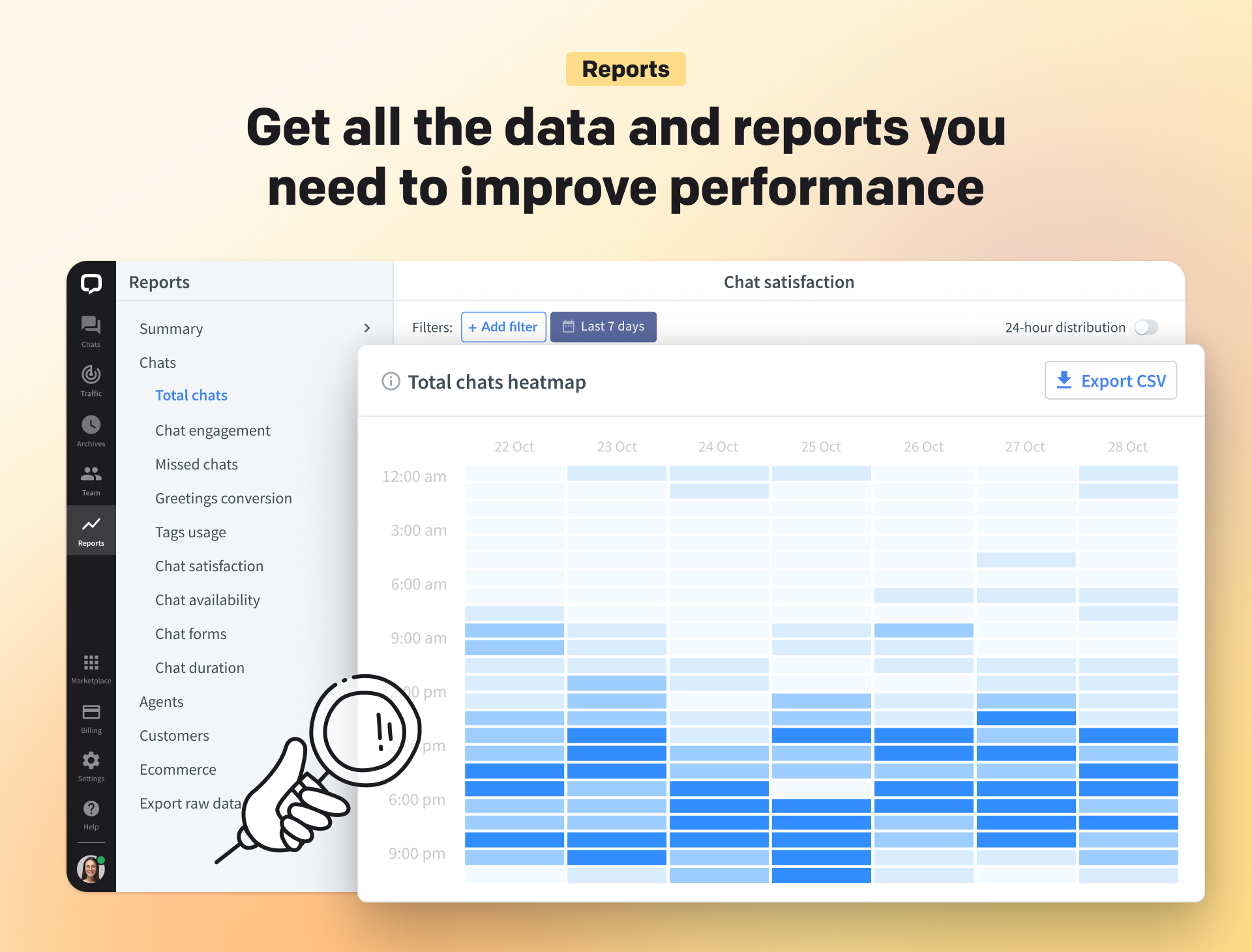 screenshot of LiveChat
