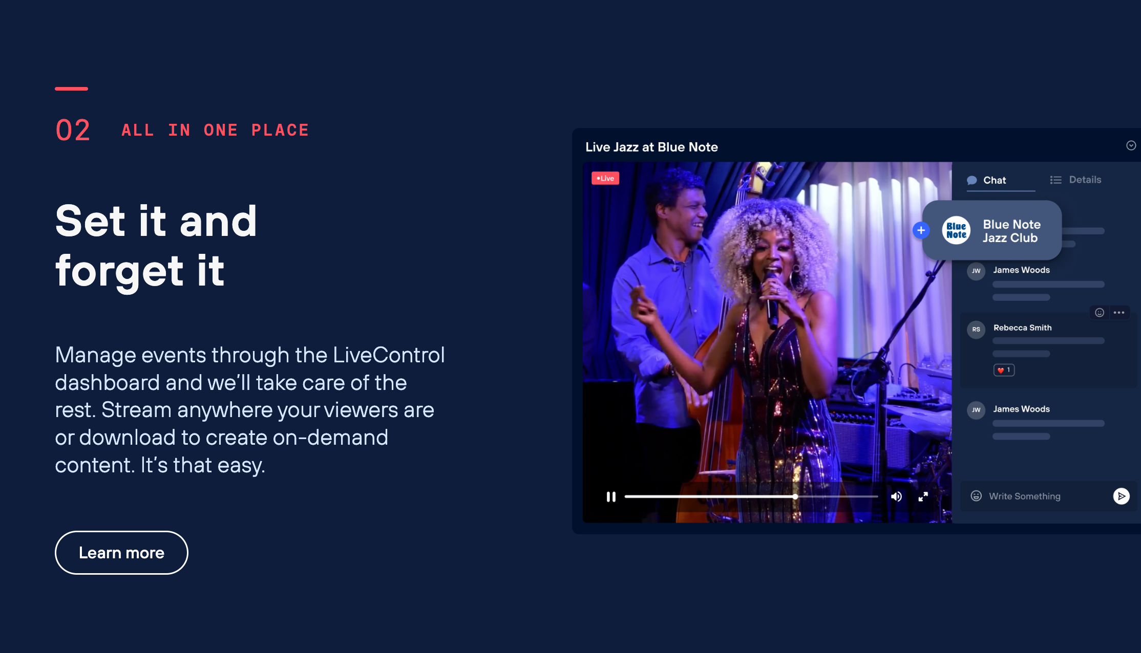 screenshot of LiveControl
