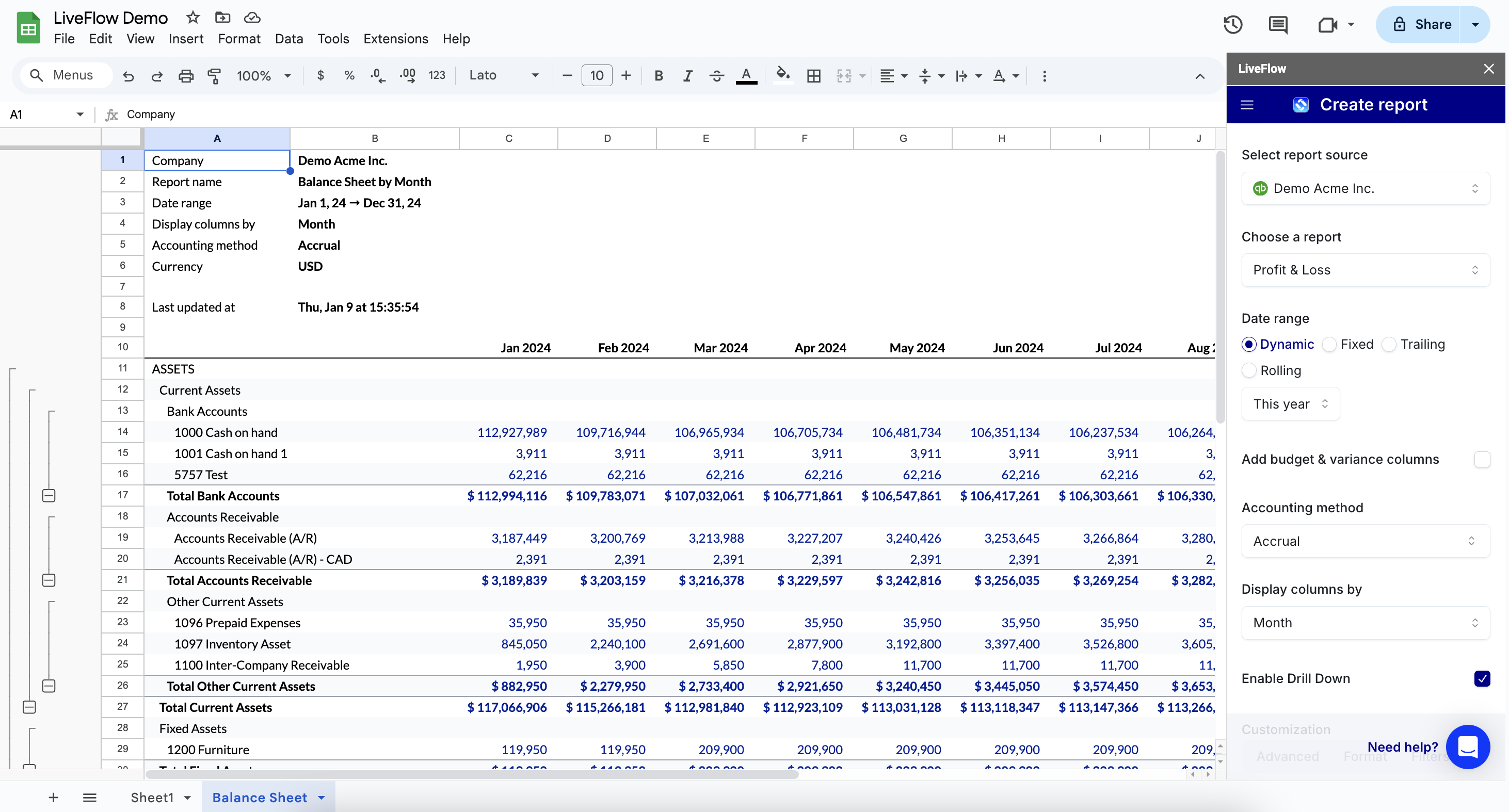 screenshot of LiveFlow