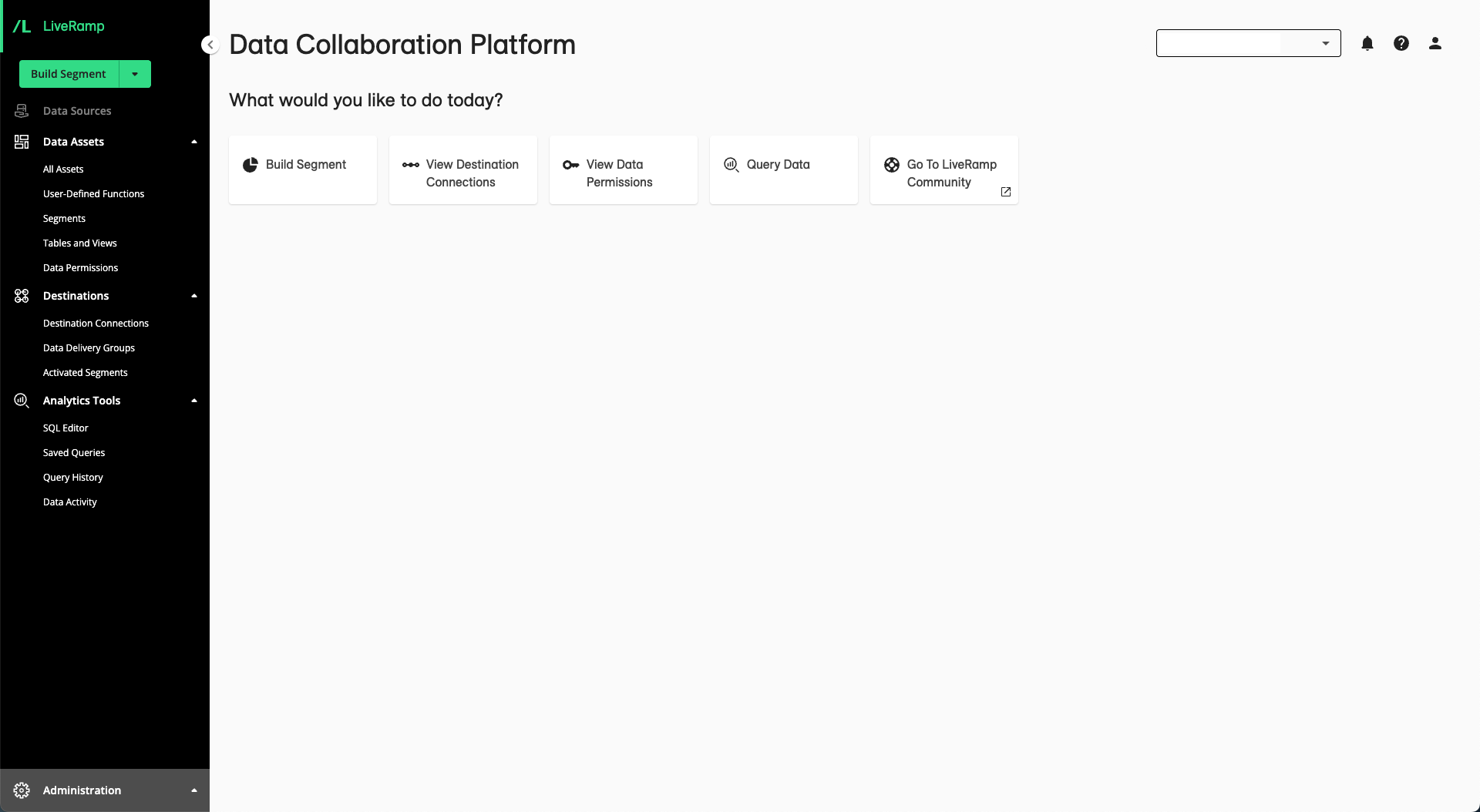 screenshot of LiveRamp