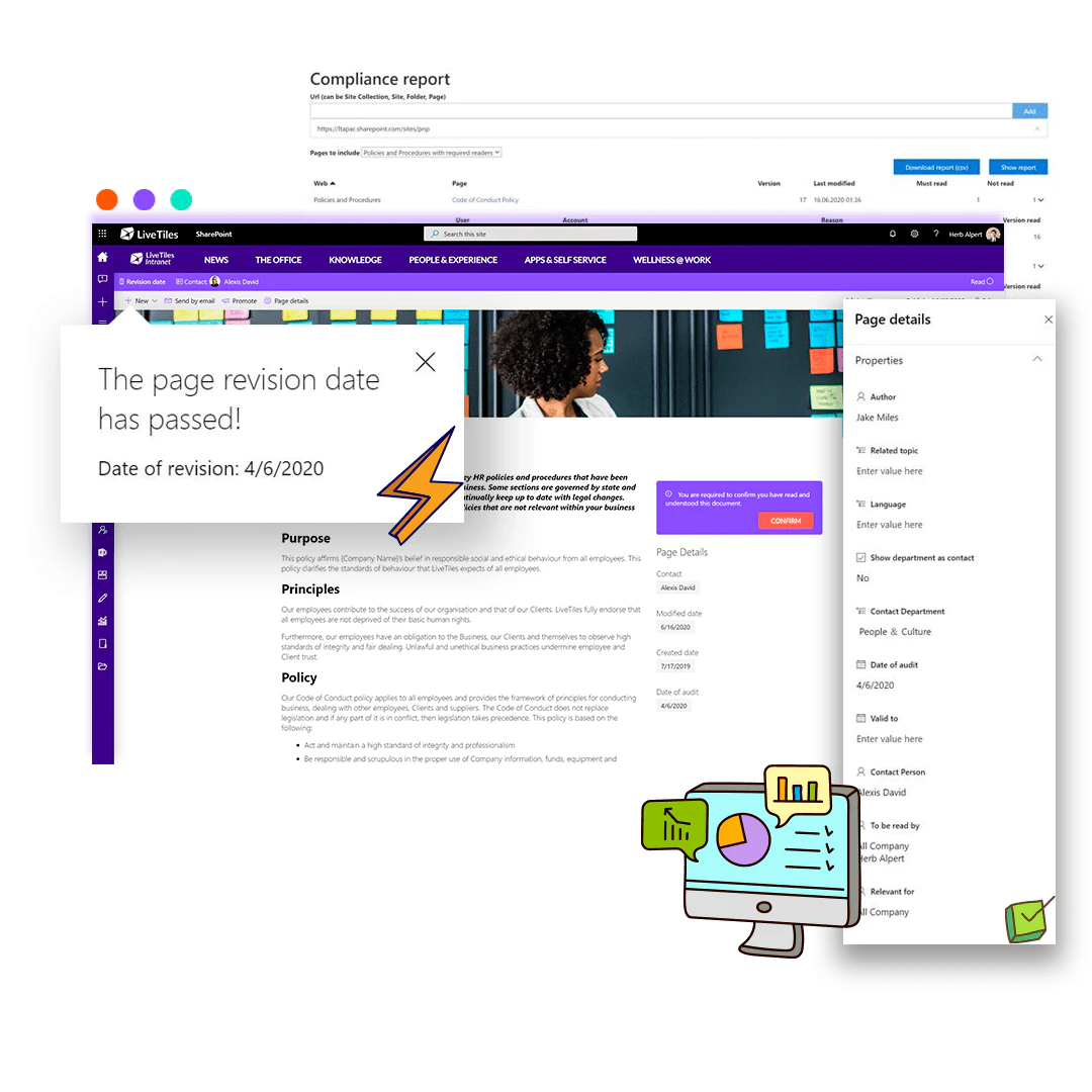 screenshot of LiveTiles