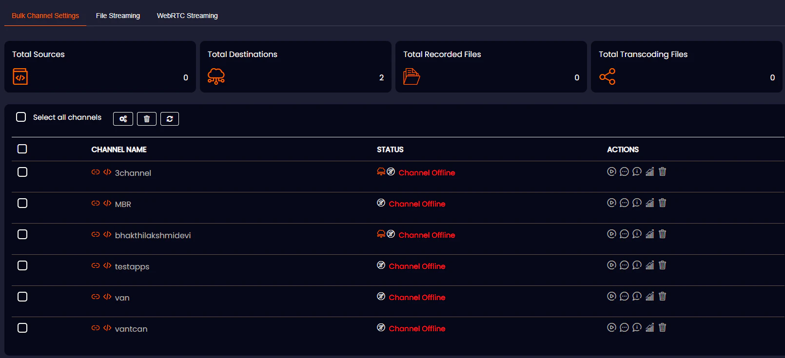 screenshot of Livebox