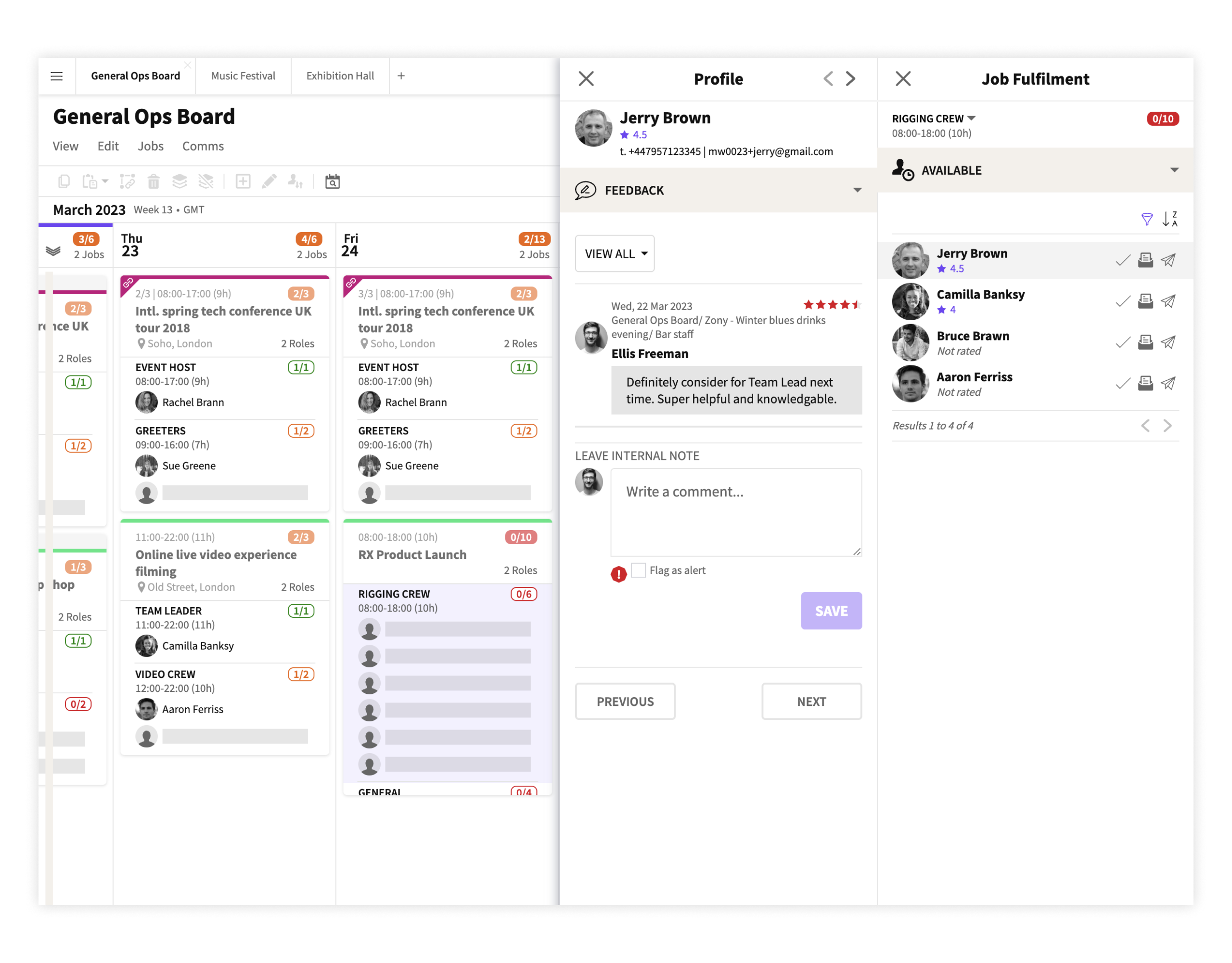 screenshot of Liveforce