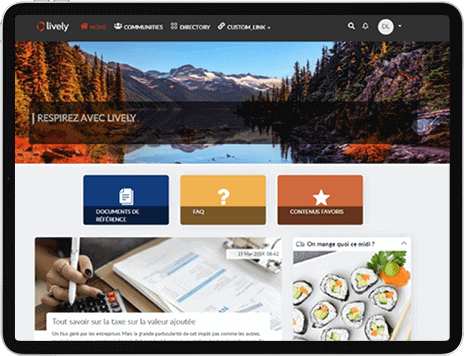 screenshot of Lively