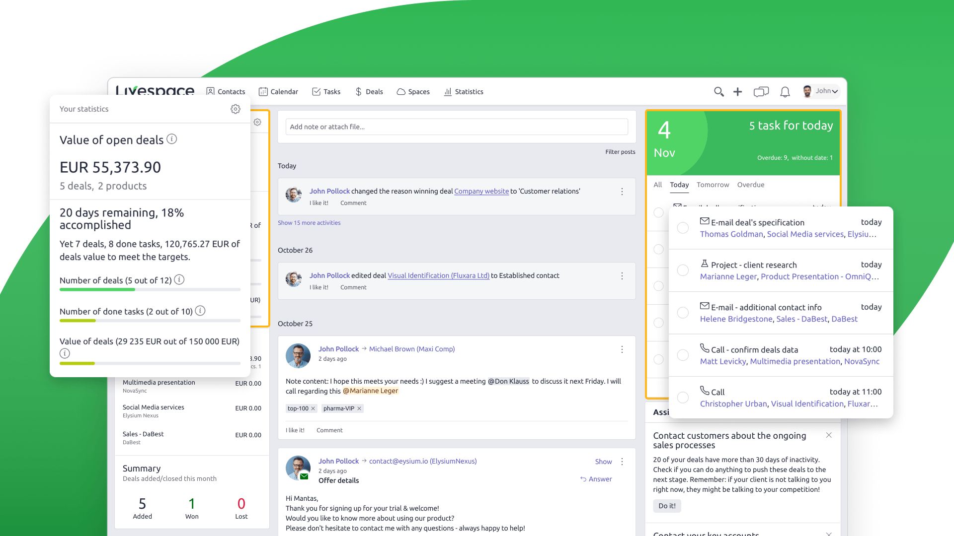 screenshot of Livespace