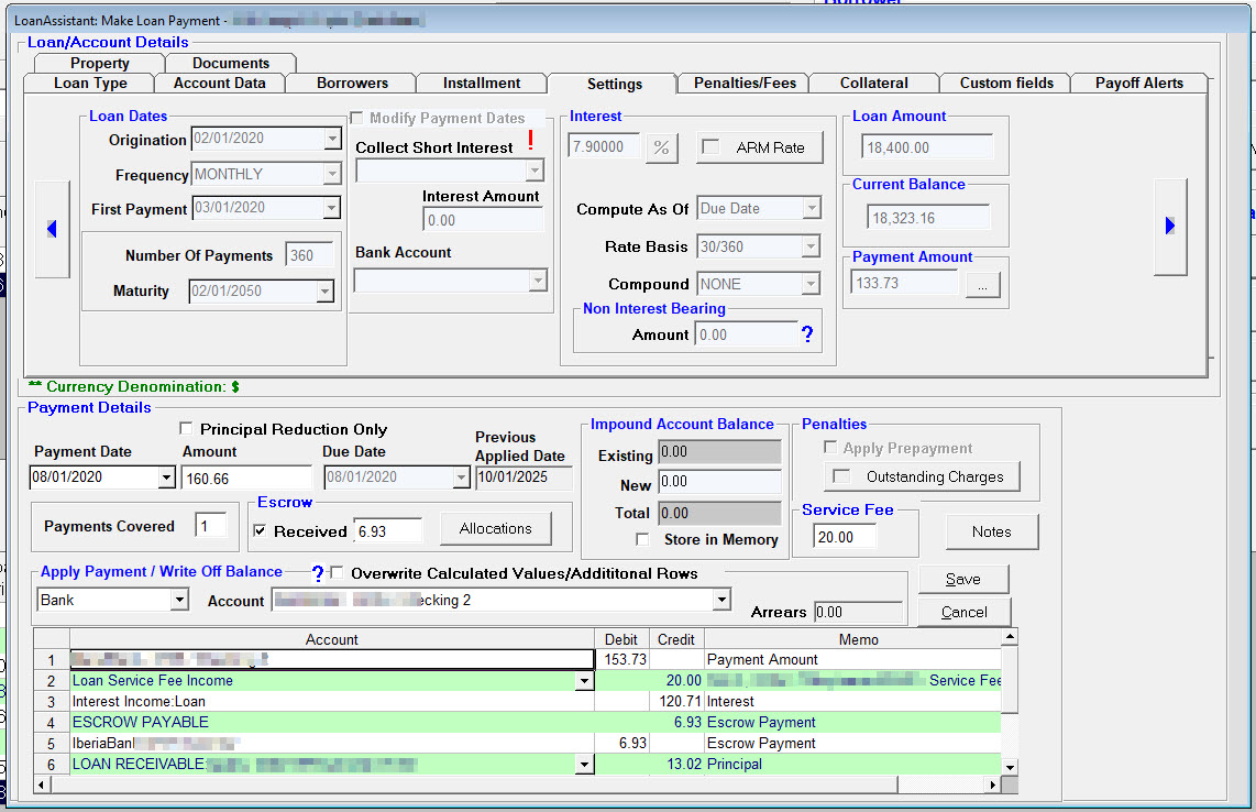 screenshot of LoanAssistant