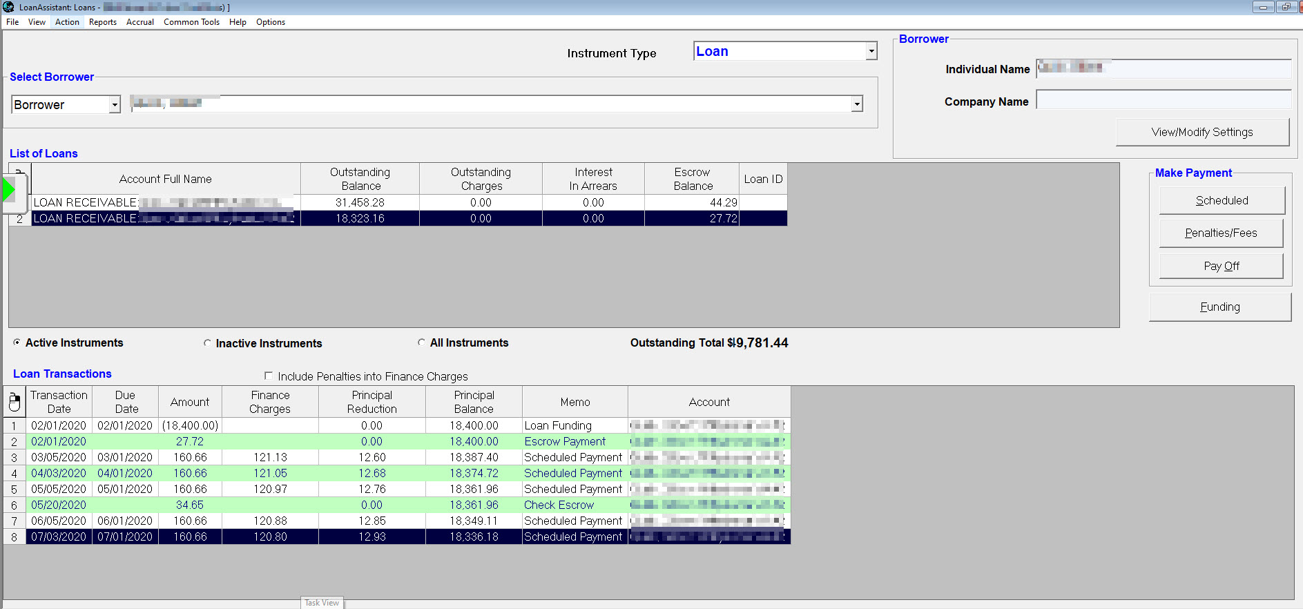 screenshot of LoanAssistant