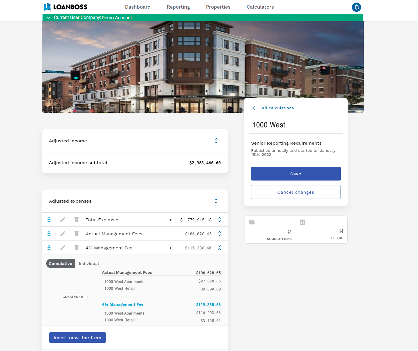 screenshot of LoanBoss