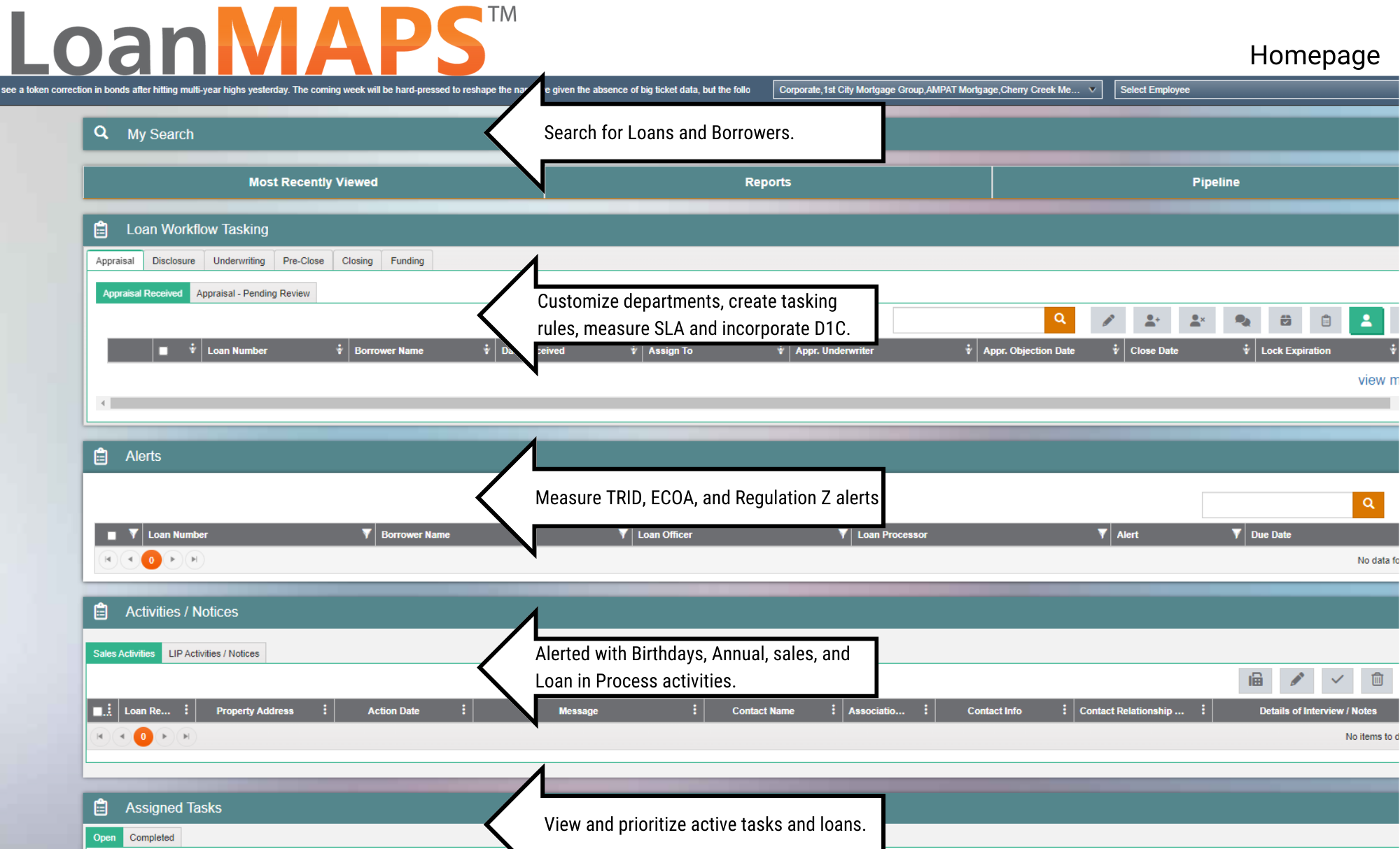 screenshot of LoanMAPS