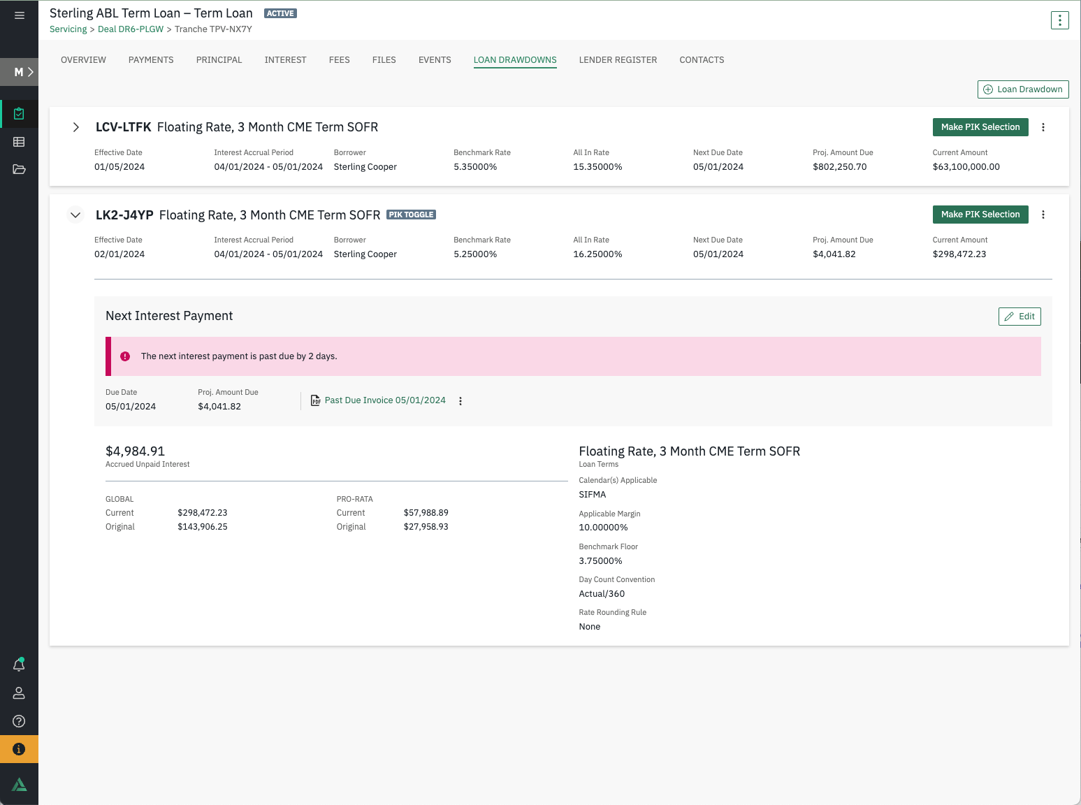 screenshot of LoanStreet