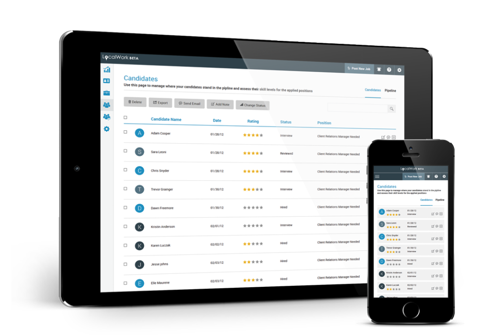 screenshot of LocalWork