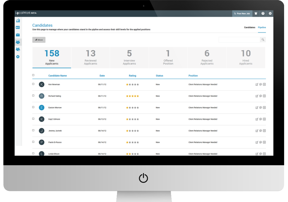 screenshot of LocalWork