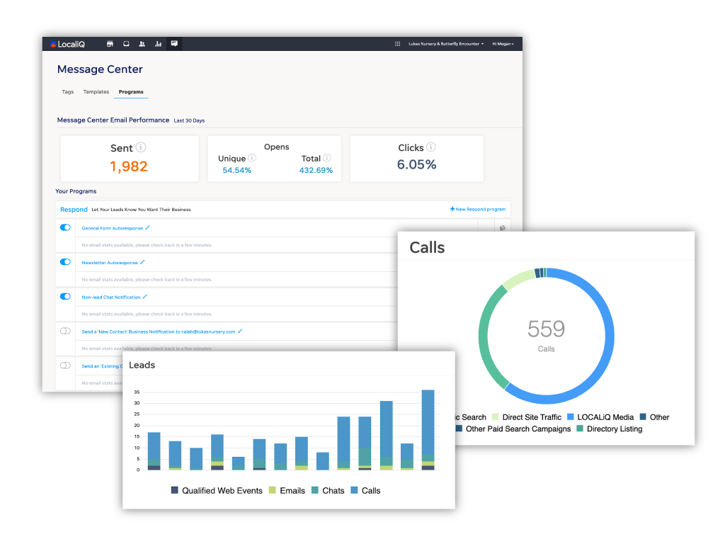 screenshot of LocaliQ