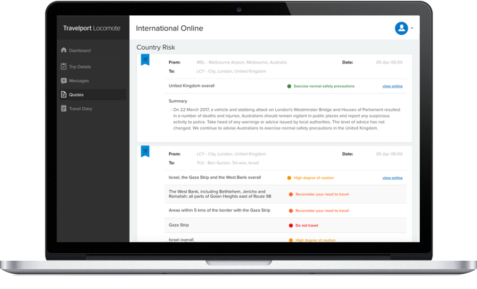 screenshot of Locomote
