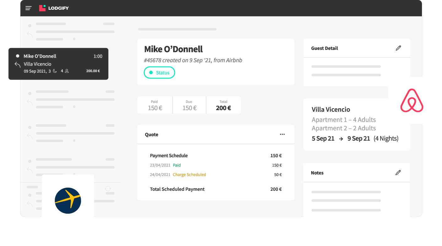 screenshot of Lodgify