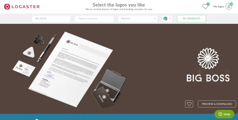 screenshot of Logaster