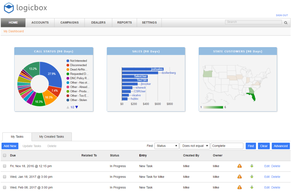 screenshot of LogicBox