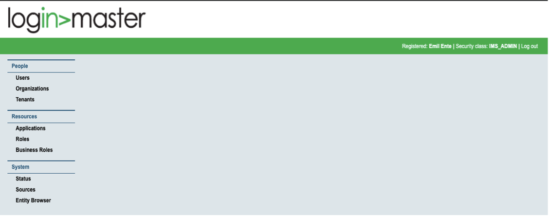 screenshot of Login-Master
