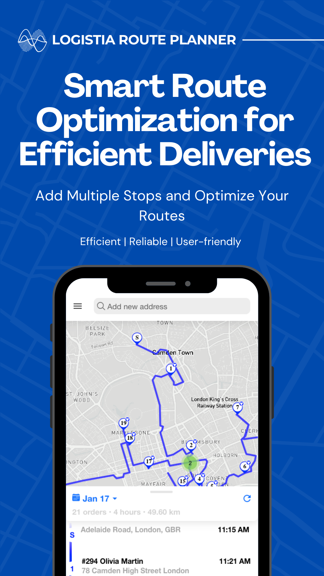 screenshot of Logistia