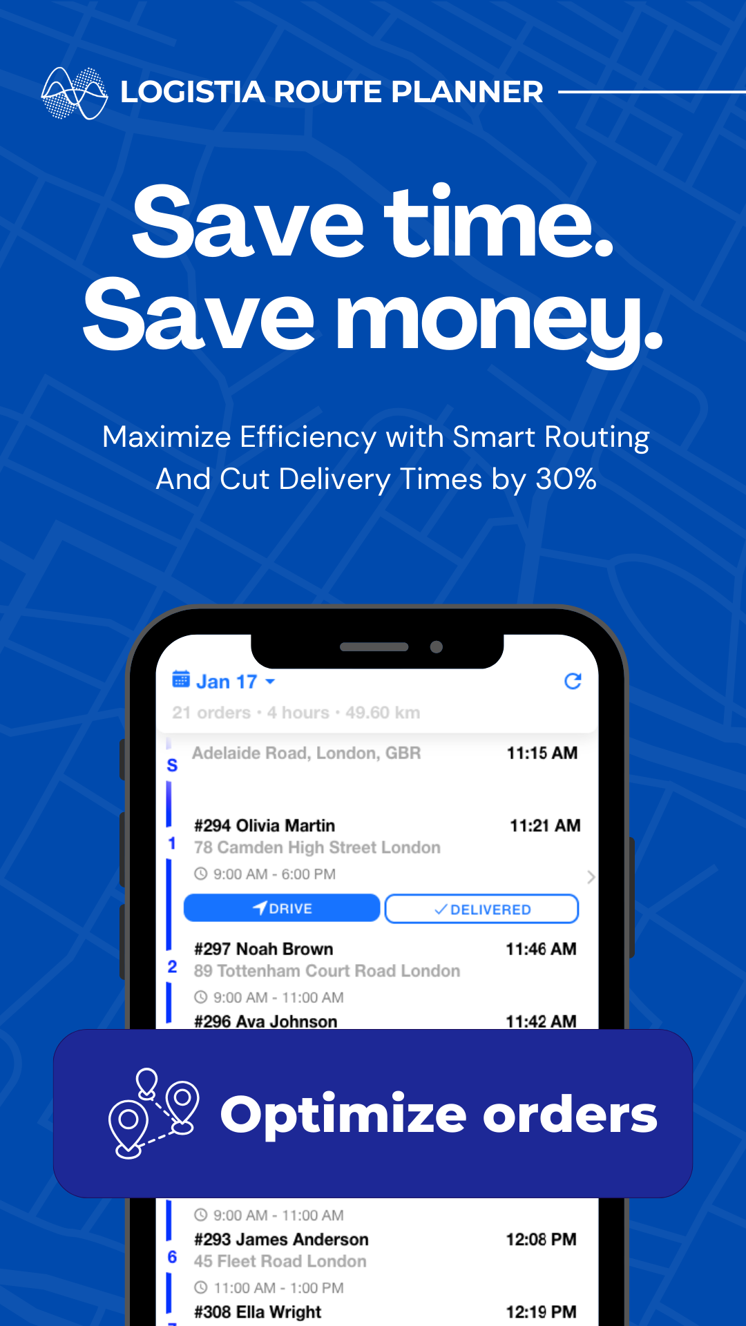 screenshot of Logistia