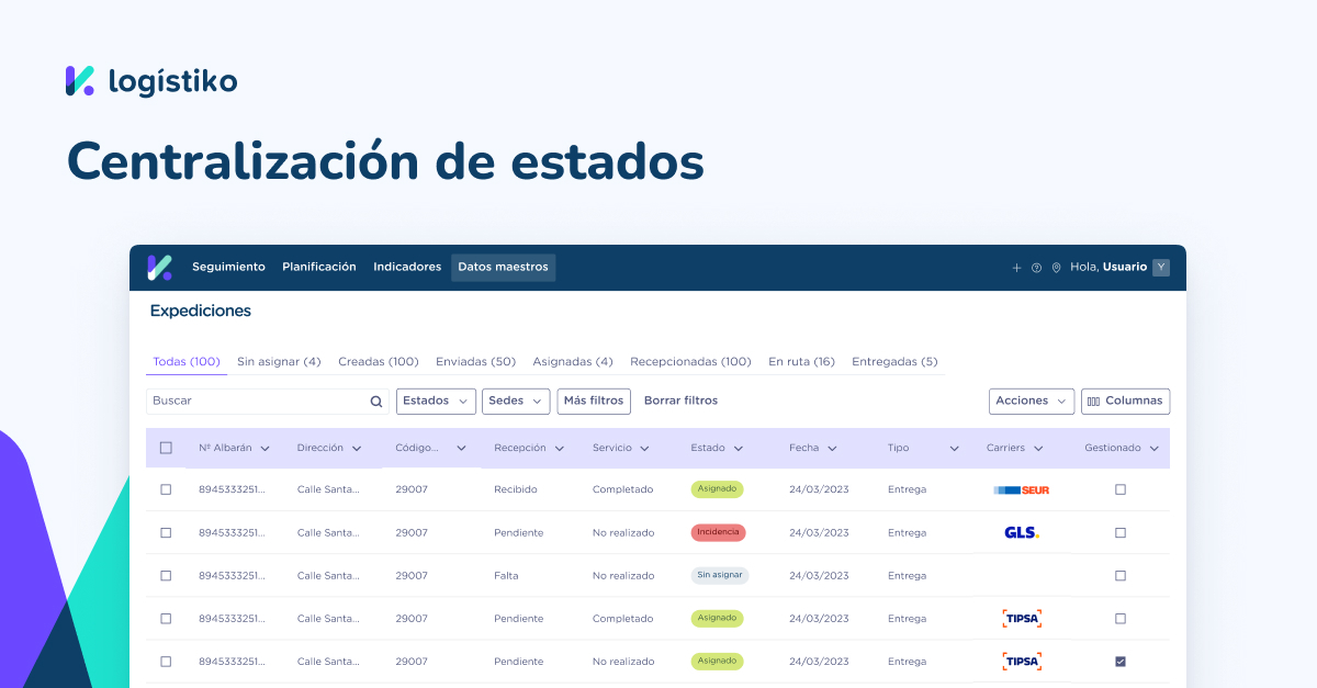 screenshot of Logistiko