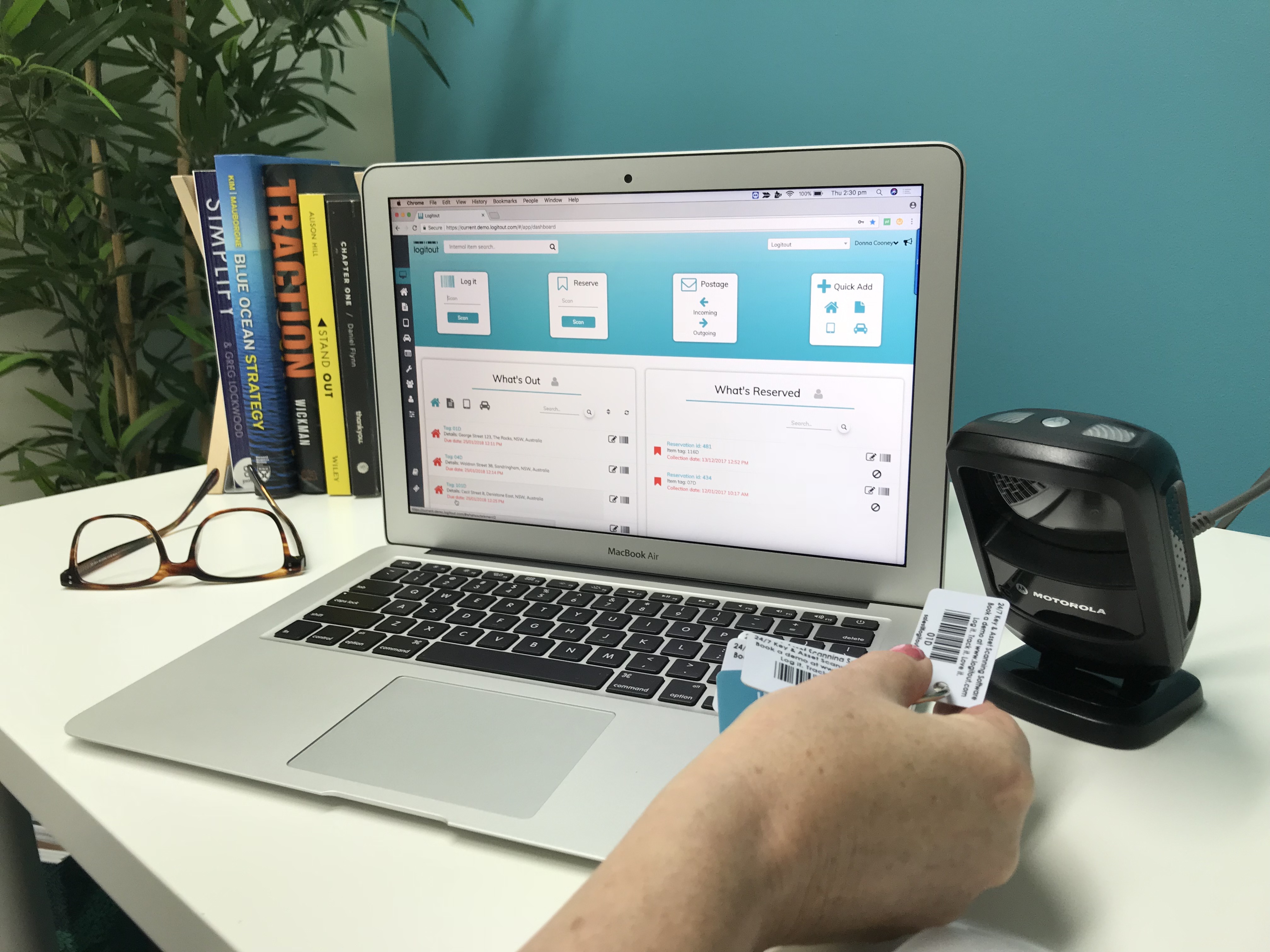 screenshot of Logitout