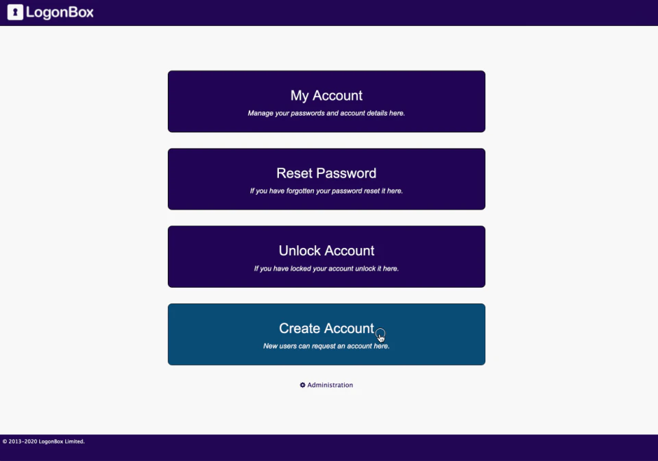 screenshot of LogonBox
