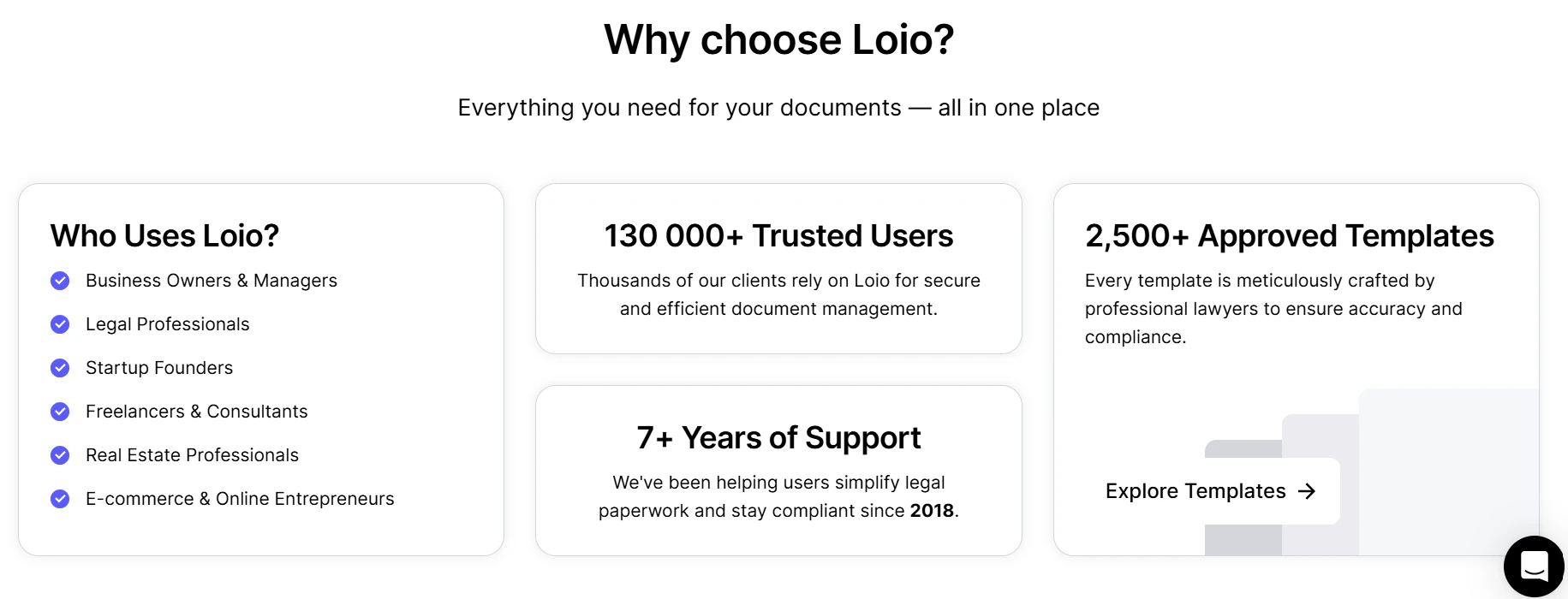 screenshot of Loio