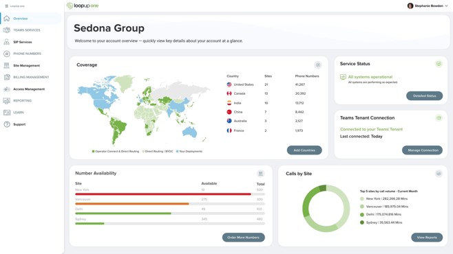 screenshot of LoopUp